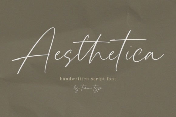 Aesthetica: A Sleek Script Font for Modern Creators