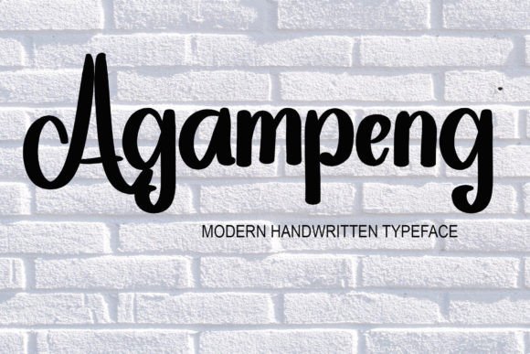 Agampeng: A Bold Handwritten Font for Striking Headlines