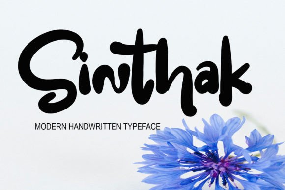 Discover Sinthak: The Handwritten Brush Script for Creative Projects