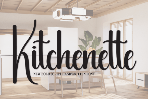 Kitchenette Font: An Elegant Handwritten Typeface for Modern Design