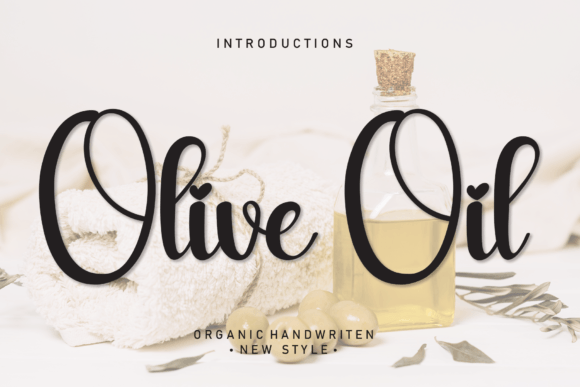 Olive Oil Font: A Handwritten Typeface for Elegant Design